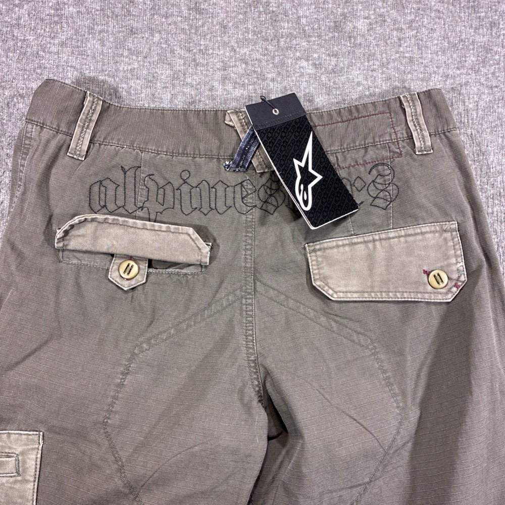 Alpinestars Meltdown Pants Mens 34 Brown Ripstop Cargo Moto MotoX Sample‎ Rare